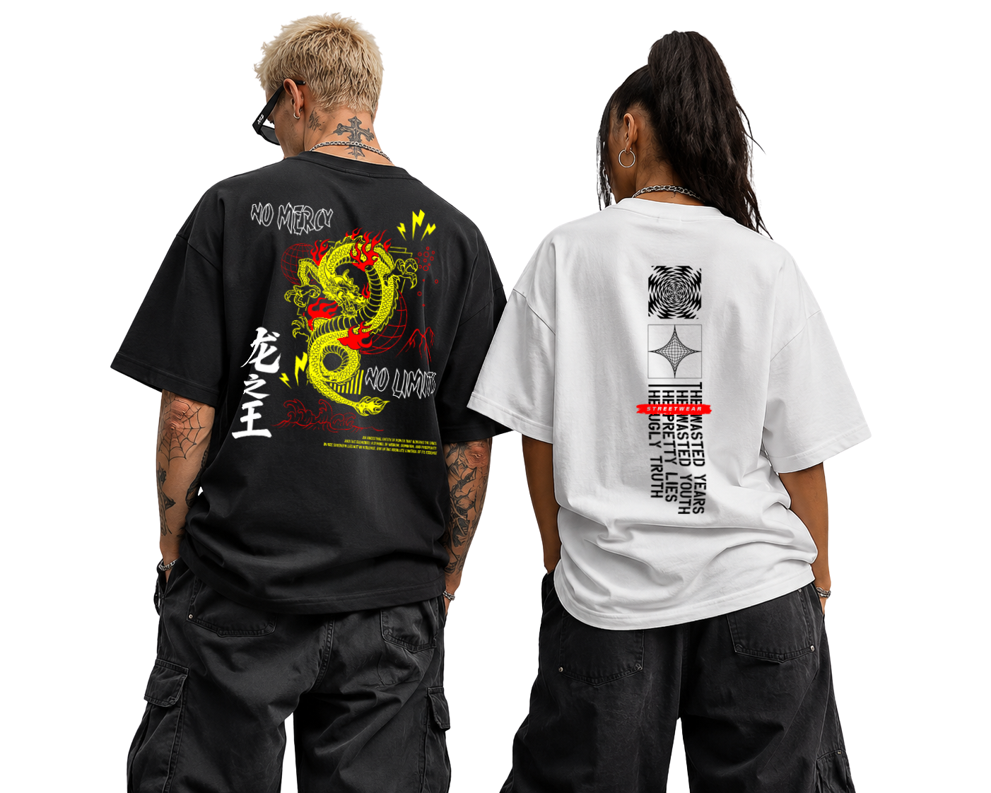 Look principal de la colección streetwear